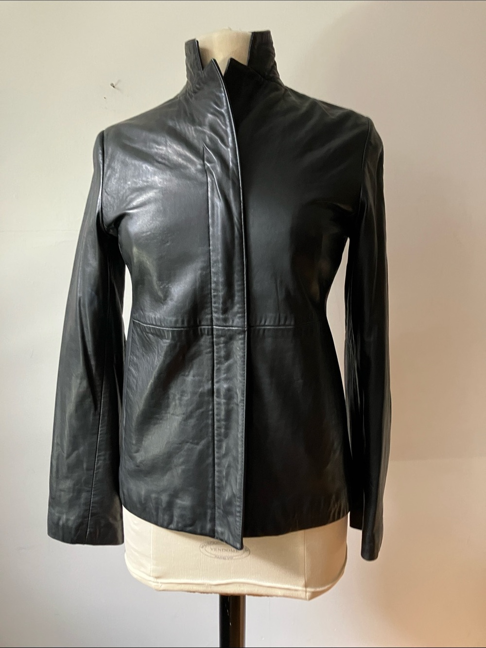 Banana Republic black leather jacket size XS